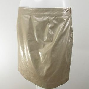 NWT Sam Edelman gold metallic skirt